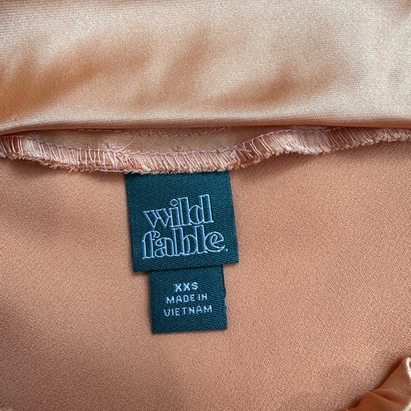 Wild Fable Women's Satin Tube Orange Dress  Size XXS - Picture 7 of 7